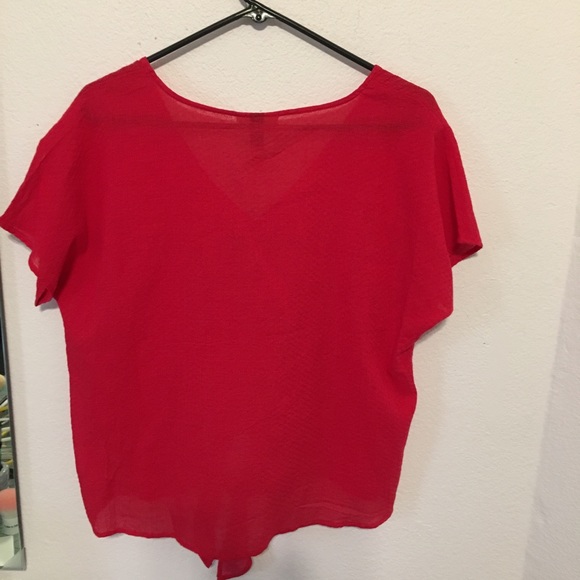 NWT Universal Thread Tie front button down blouse - Picture 7 of 7